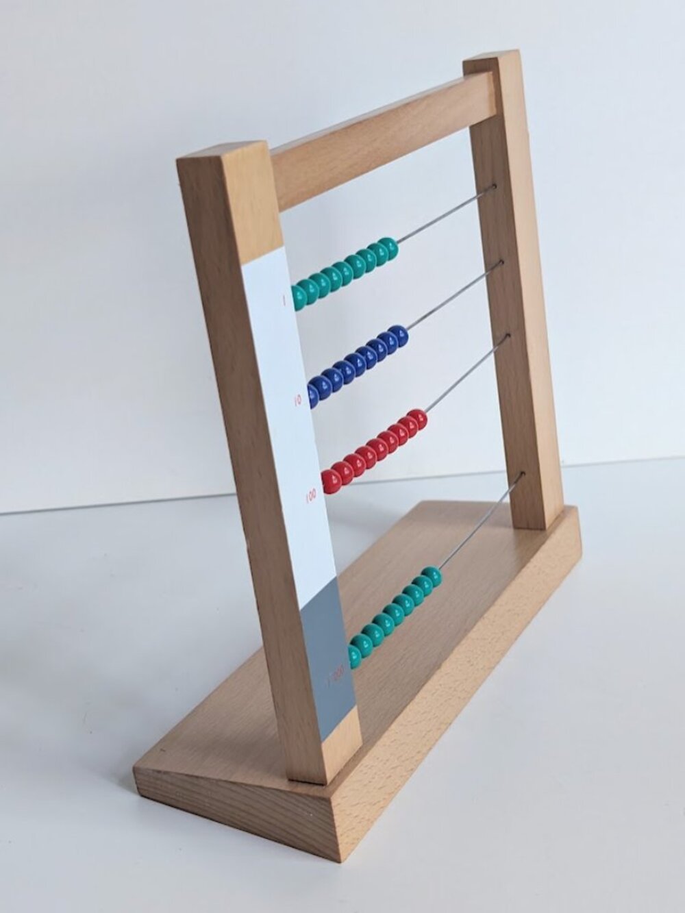 A-Montessori Small Bead Frame Wooden Math Abacus Educational Learning Toy - Picture 4 of 16